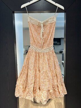 white lace dress gold belt Sheer Long Sleeveless Lace Bridal Gowns with Gold Belt – loveangeldress main image 1